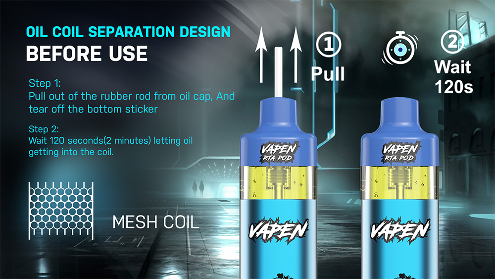  VAPEN RTA POD Fist Oil Core Separation (OCS) technology refilling oil device in the world