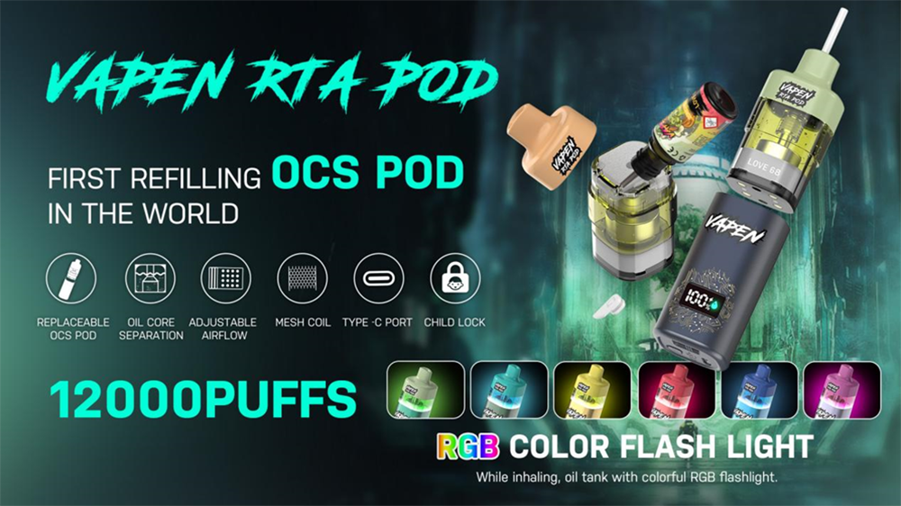  VAPEN RTA POD Fist Oil Core Separation (OCS) technology refilling oil device in the world