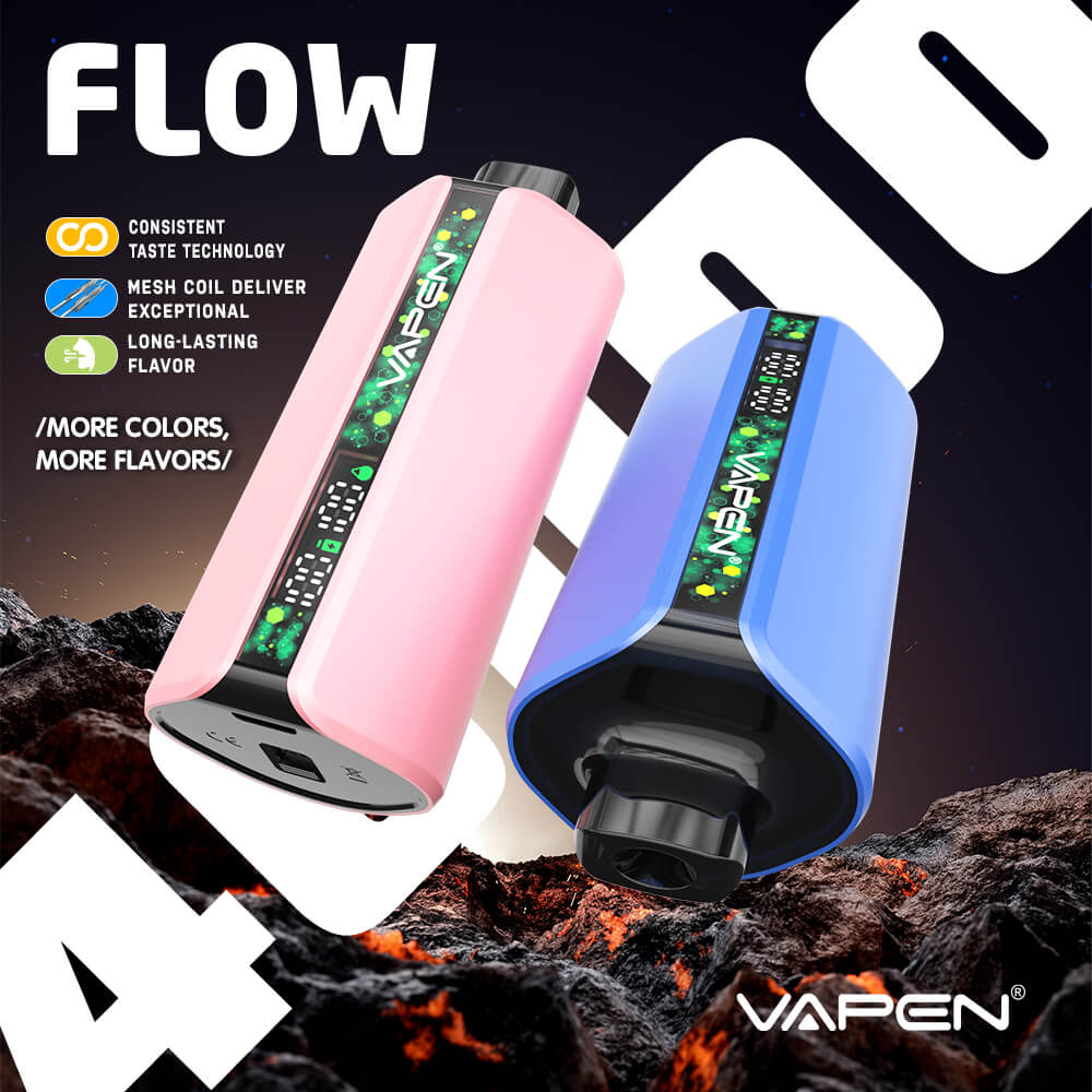 VAPEN-FLOW-40K-reachargeble-disposable-vape-peach-ice-blueberry-ice