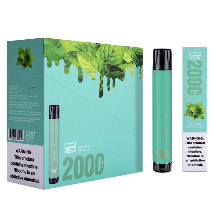 VAPEN MACRO 2000PUFFS VAPE PEN COOL MINT