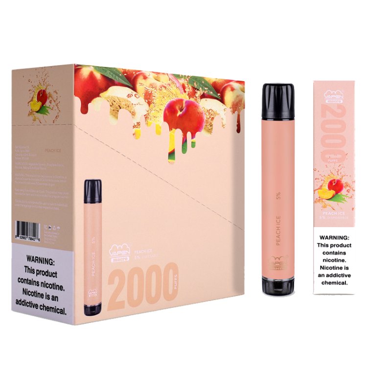 VAPEN MACRO 2000PUFFS VAPE PEN PEACH ICE