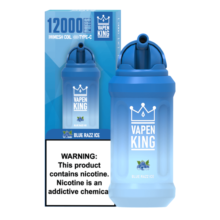 VAPEN KING 12000 Puffs Disposable Vape 22ml Mesh Coil BANG PUFF BLUE RAZZ ICE 2024 BEST FLAVORS