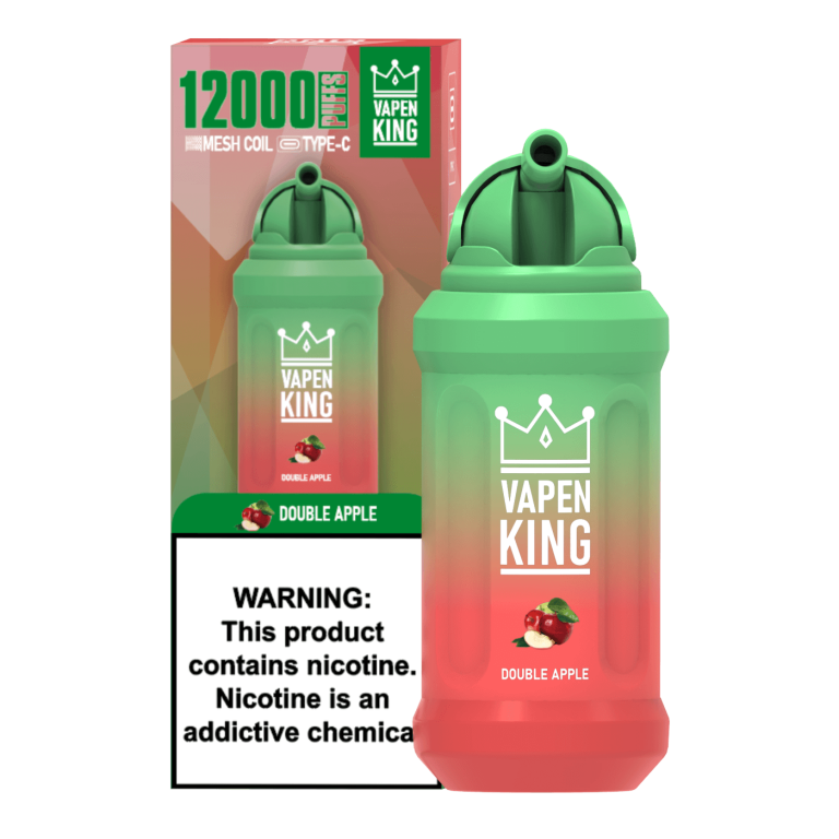 VAPEN KING 12000 Puffs Disposable Vape 22ml Mesh Coil BANG PUFF DOUBLE APPLE 2024 BEST FLAVORS