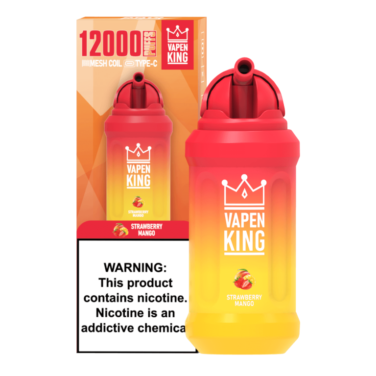 VAPEN KING 12000 Puffs Disposable Vape 22ml Mesh Coil BANG PUFF STRAWBERRY MANGO 2024 BEST FLAVORS
