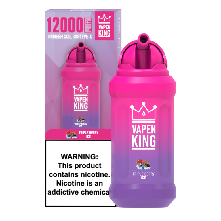 VAPEN KING 12000 Puffs Disposable Vape 22ml Mesh Coil BANG PUFF TRIPLE BERRIES 2024 BEST FLAVORS
