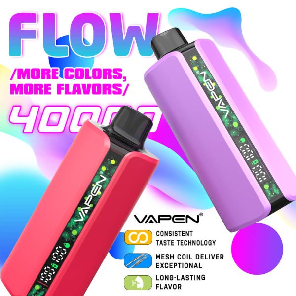 VAPEN FLOW 40000 40K Puffs Disposable Vape EU Warehouse Vaper Puff Happ Bar SS36000 Vapsolo Razz Bar Vaper Vaper Wholesale