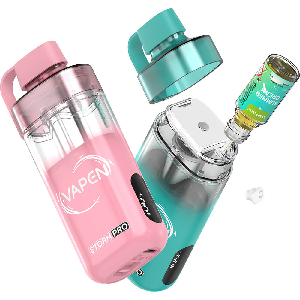 VAPEN STORM Pro Refilled 28000 Puff Open System Vape Pod TPD Compliant France Ban Free Electronic e Cigarette Smart Display JNR Falcon X Plus Vaper EU Warehouse