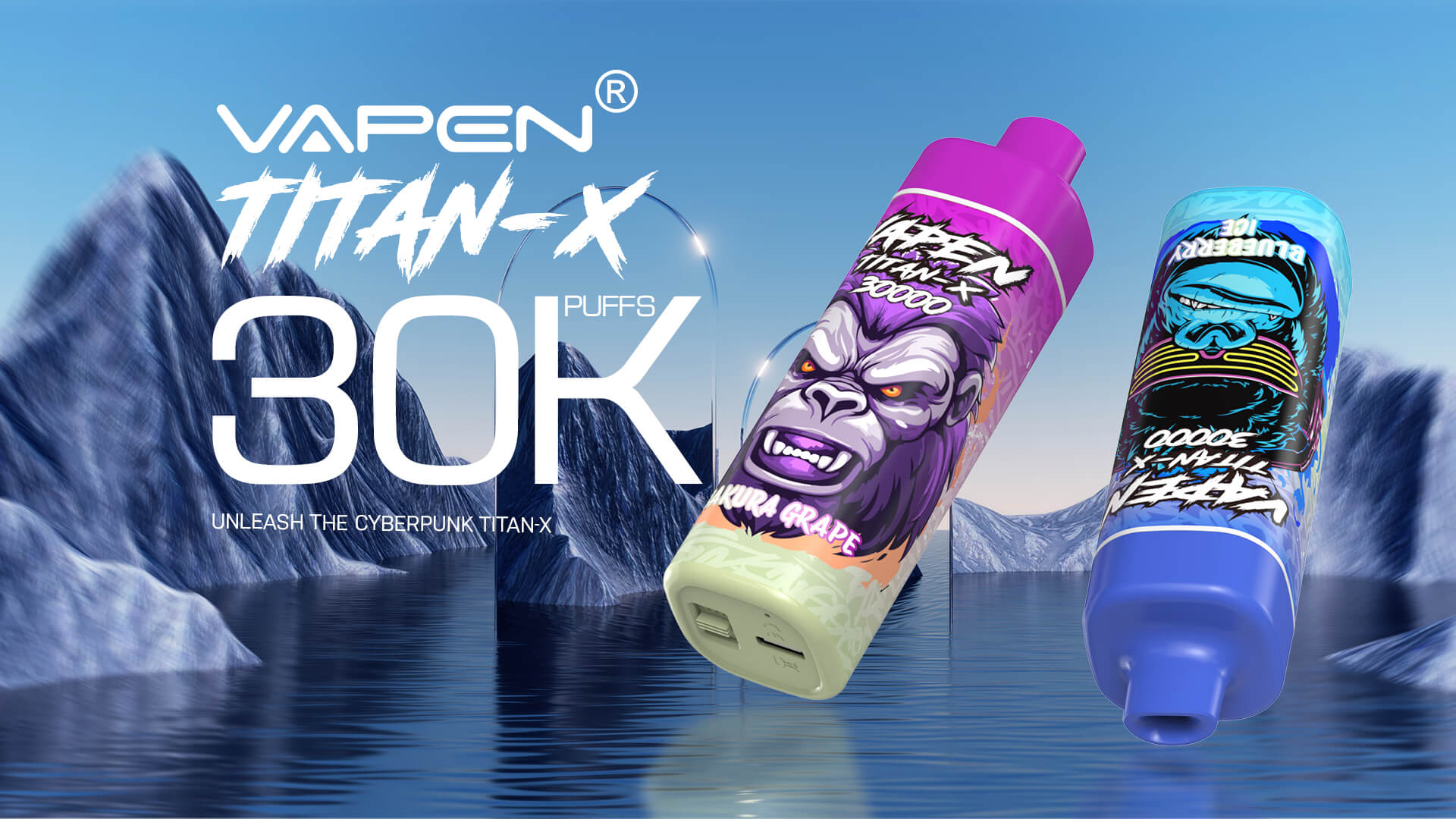 VAPEN TITAN X 30K Puff Disposable Vape 30000 Puffs 40000 50000 60000 Vaper Stargbar Vapsolo Razzbar 15000 Happ Bar 40K 50K 60K EU Warehouse