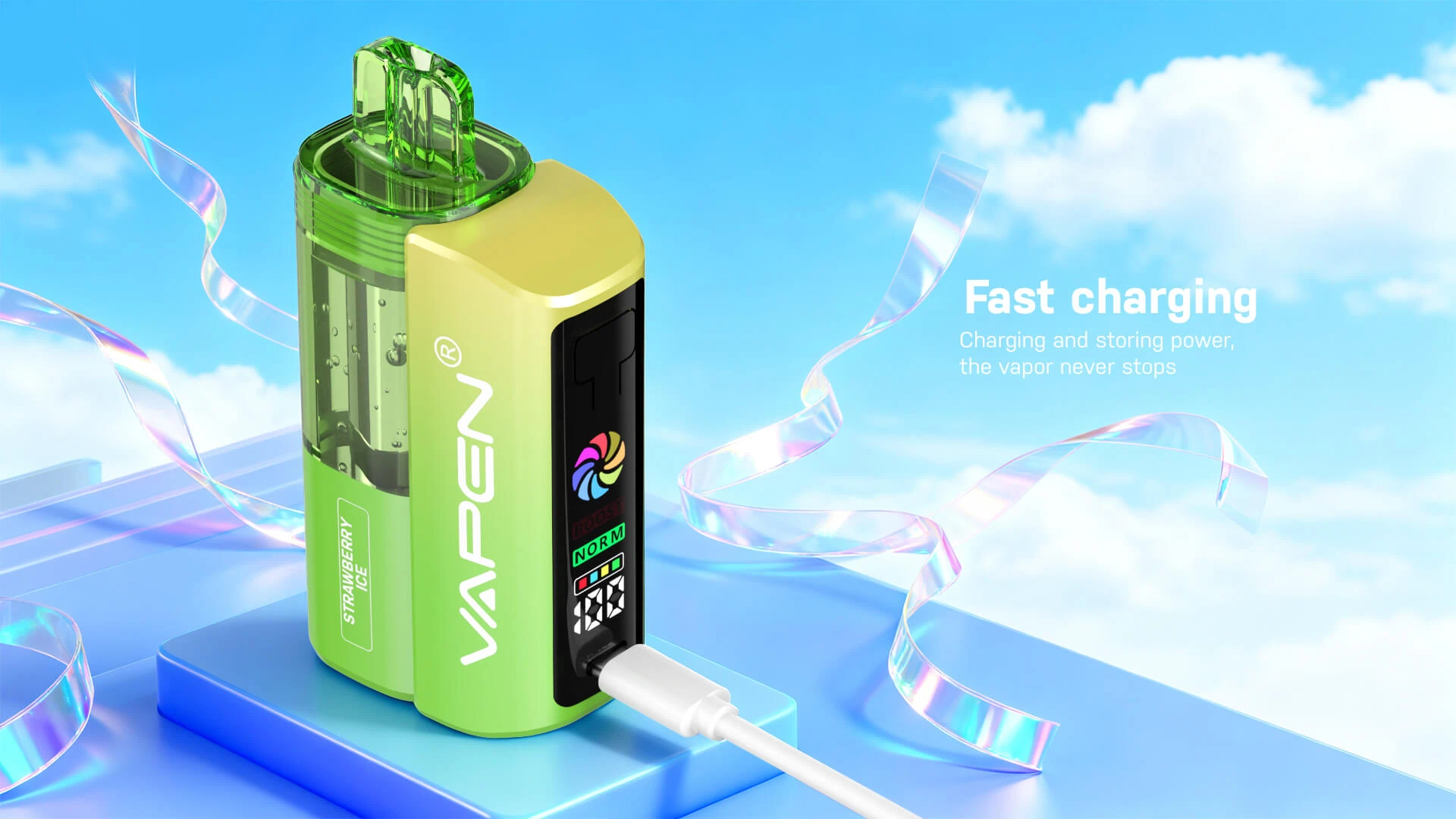 VAPEN SWITCH MAX 60K disposable vape with 850mAh battery and Type-C fast charging 