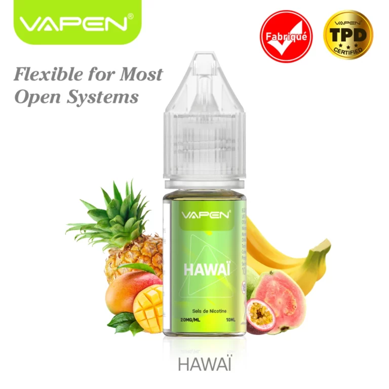 VAPEN E-LIQUID Hawaï 10ml 2% – Tropical fruit French label