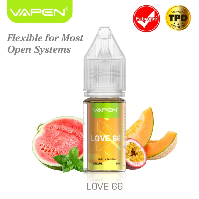 VAPEN E-LIQUID Love 66 10ml 2% – French TPD Vape Juice