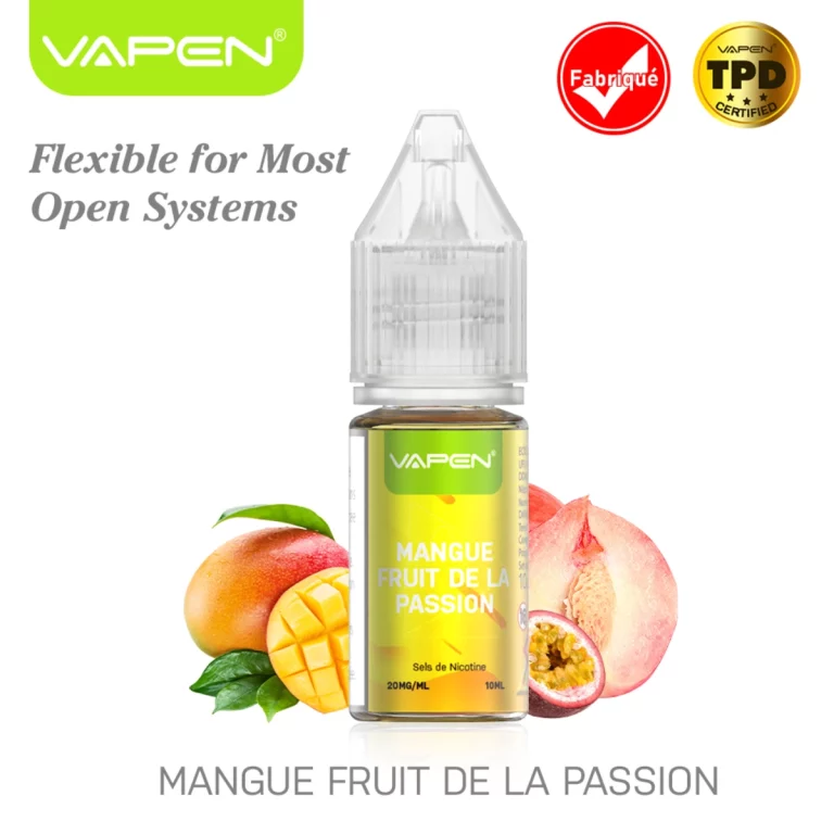 VAPEN E-LIQUID Mangue Fruit de la Passion 10ml 2% – Mango passionfruit FR