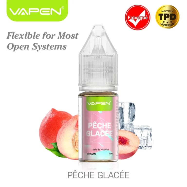 VAPEN E-LIQUID Pêche Glacée 10ml 2% – Peach ice French label