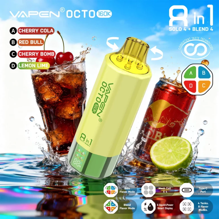 vapen-octo-160k-cherry-cola-red-bull-cherry-bomb-lemon-lime