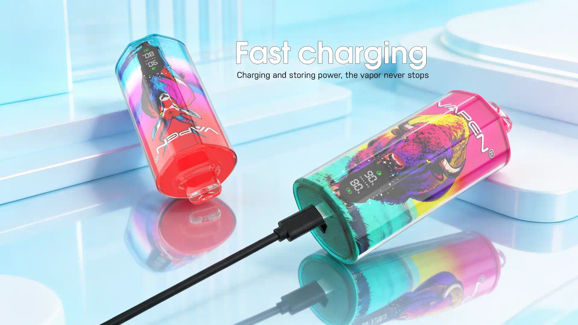 VAPEN AURA 100K Type‑C rechargeable disposable vape with 650mAh battery for extended use.