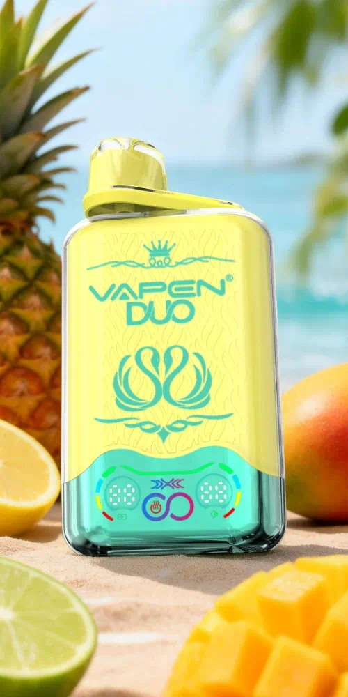 VAPEN DUO 40000 — Dual‑Flavor 2in1 Vape | Consistent Flavor Tech & Dual Mesh Coils -lemon-lime-sour-mango-pineapple