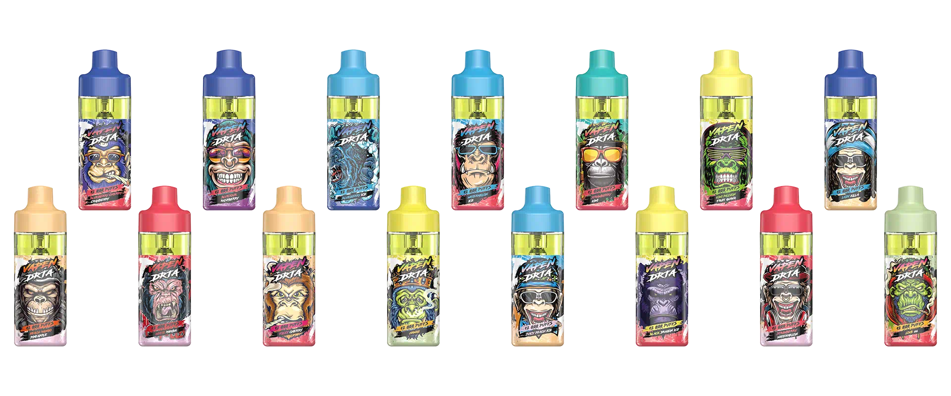 vapen-drta-12k-all-15-flavors-collection-lineup