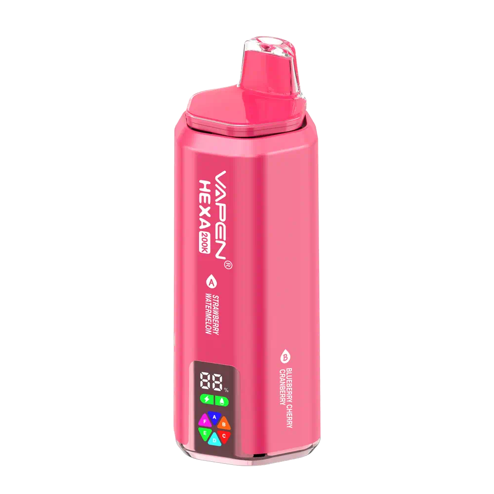 vapen-hexa-200k-6in1-set3-strawberry-watermelon-blueberry-cherry-cranberry-pink-lemonade-dragonfruit-banana-cherry-love-66-tropical-fruit-ice