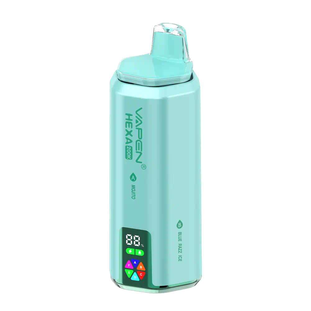 vapen-hexa-200k-6in1-set4-mojito-blue-razz-ice-black-dragon-ice-blueberry-cherry-cranberry-cheesecake-pink-lemonade