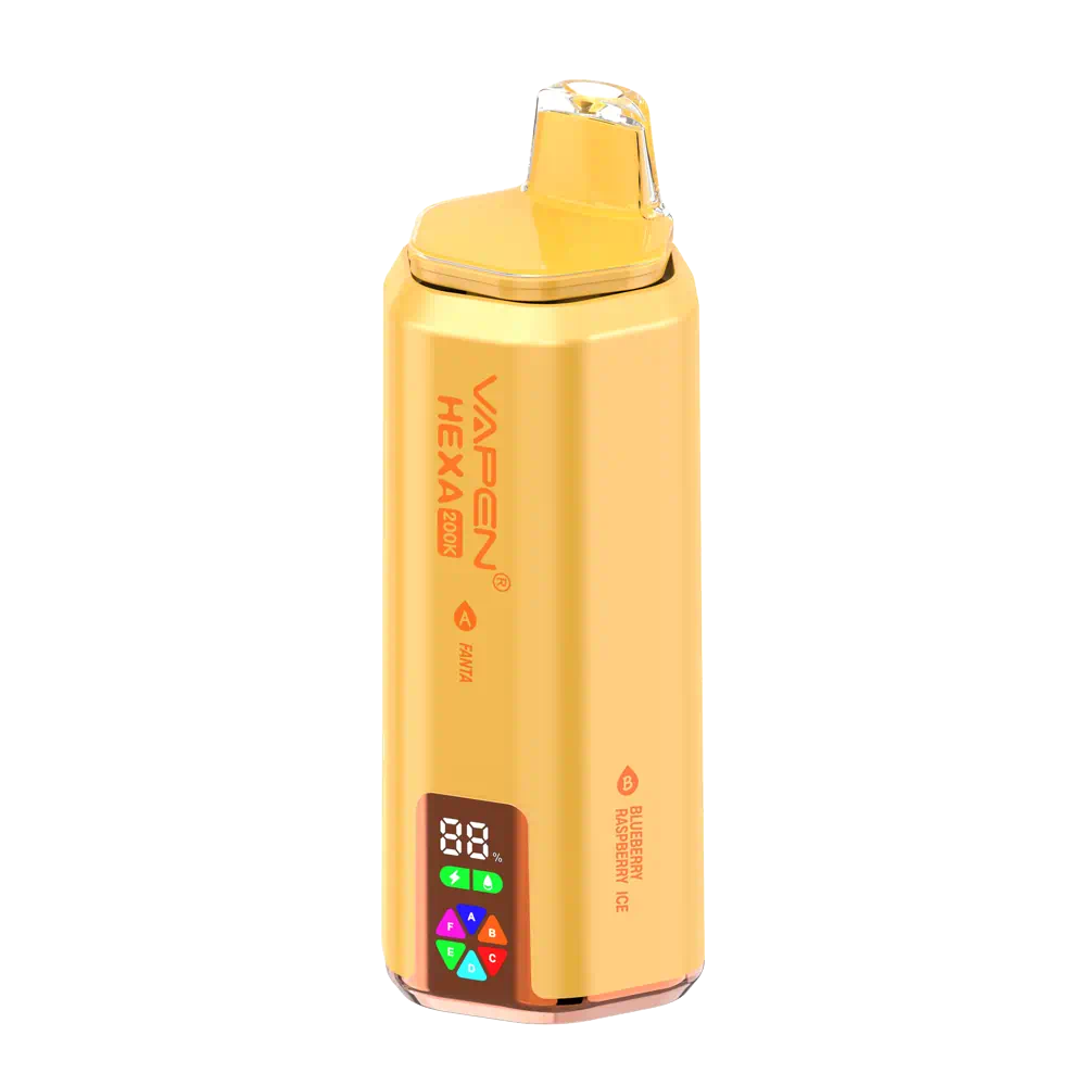 vapen-hexa-200k-6in1-set9-fanta-blueberry-raspberry-ice-cool-mint-peach-mango-pineapple-blueberry-ice-watermelon-ice